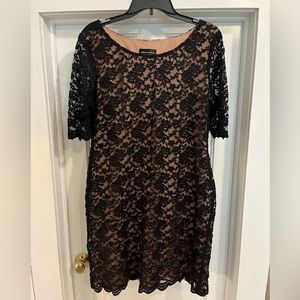 Size 14 Connected Apparel Black Lace Dress